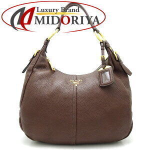 Prada Leather Caffe Brown One Shoulder Bag